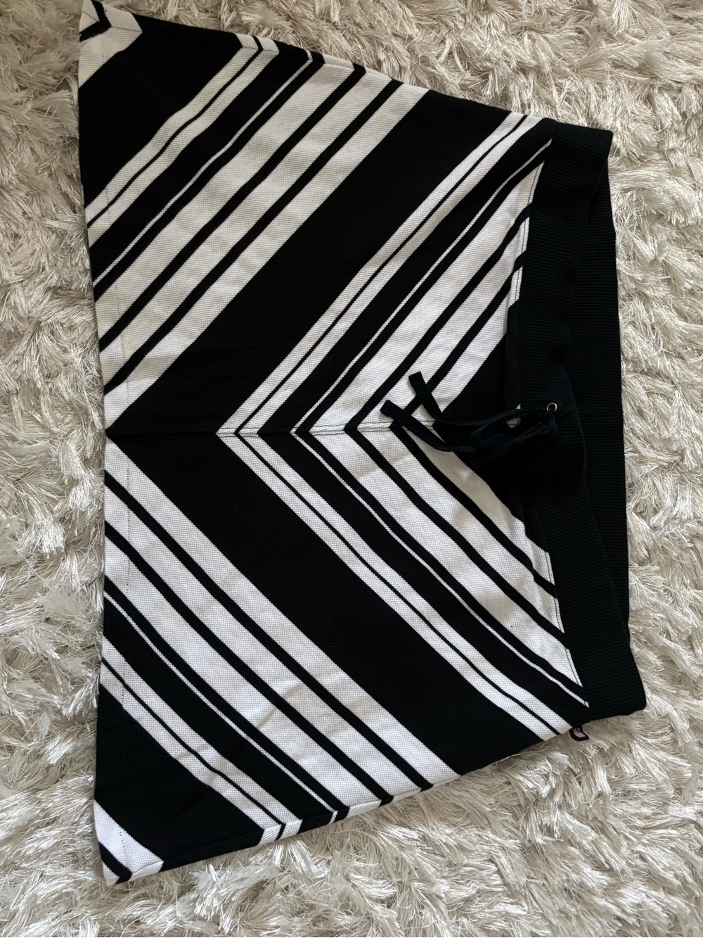 Make offer! Ralph Lauren Polo Jeans Skirt Womens Black White Stripes Large